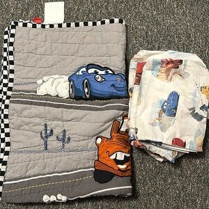 Pottery Barn Kids Disney Pixar Cars Toddler Bedding Set